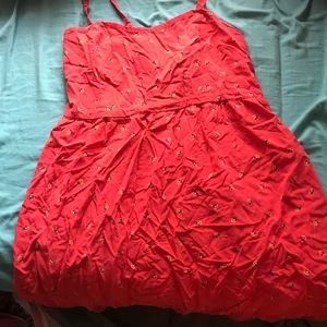 Cute orange and flower dress